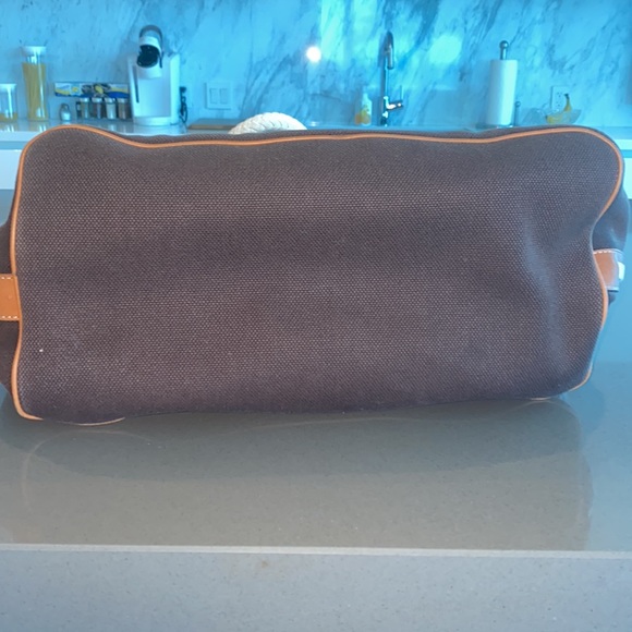 MICHAEL KORS BROWN CANVAS BEACH TOTE - Picture 4 of 4